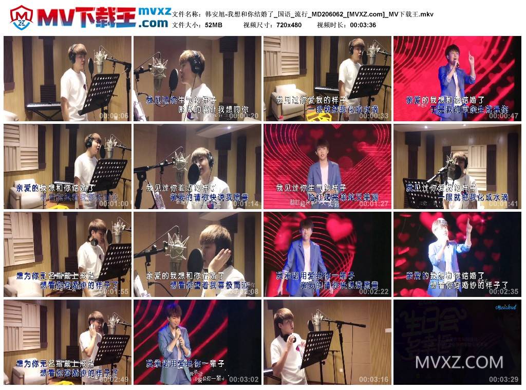 韩安旭-我想和你结婚了_国语_流行_MD206062